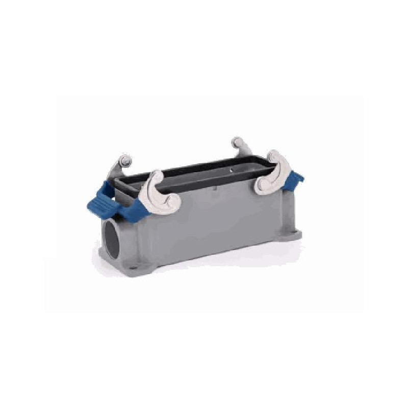 Embase en saillie 24B, Aluminium moulé sous pression, IP65, Sortie horizontale, PG21